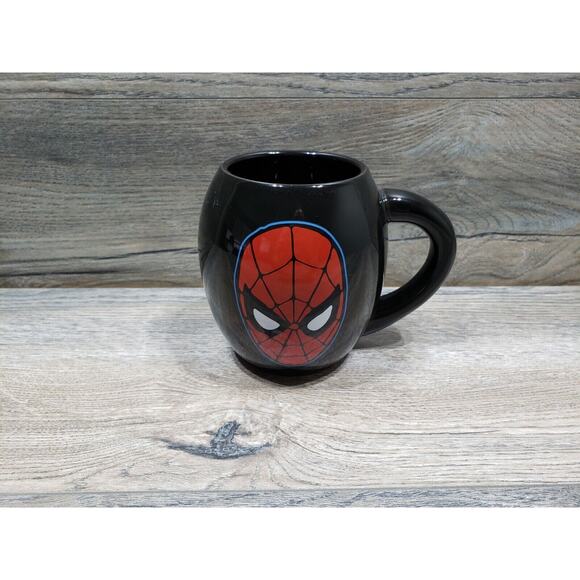 The Amazing Spiderman Marvel Comics Black Coffee Cup Mug - Picture 1 of 8
